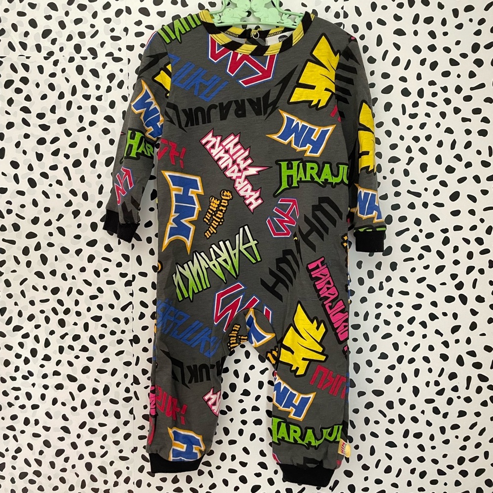 Harajuku Mini Target Graffiti Romper